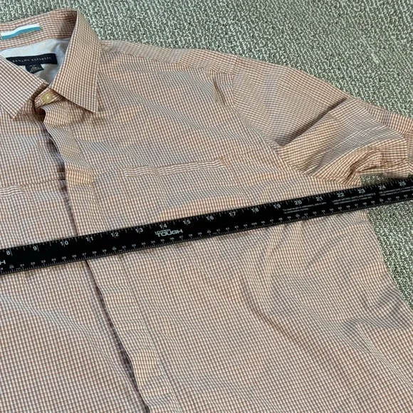 Banana Republic Men’s XL Short Sleeve Dress Shirt Check Pattern - Picture 4 of 5